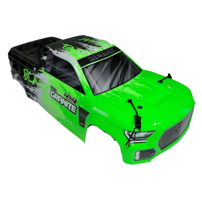 Arrma Granite 4x4 BLX Body Shell Green Black White Factory Painted Decaled Mega