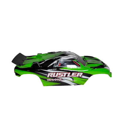 Fits Traxxas 2wd Rustler XL5 Clipless Body Green Blue Factory Painted Decal BL2s