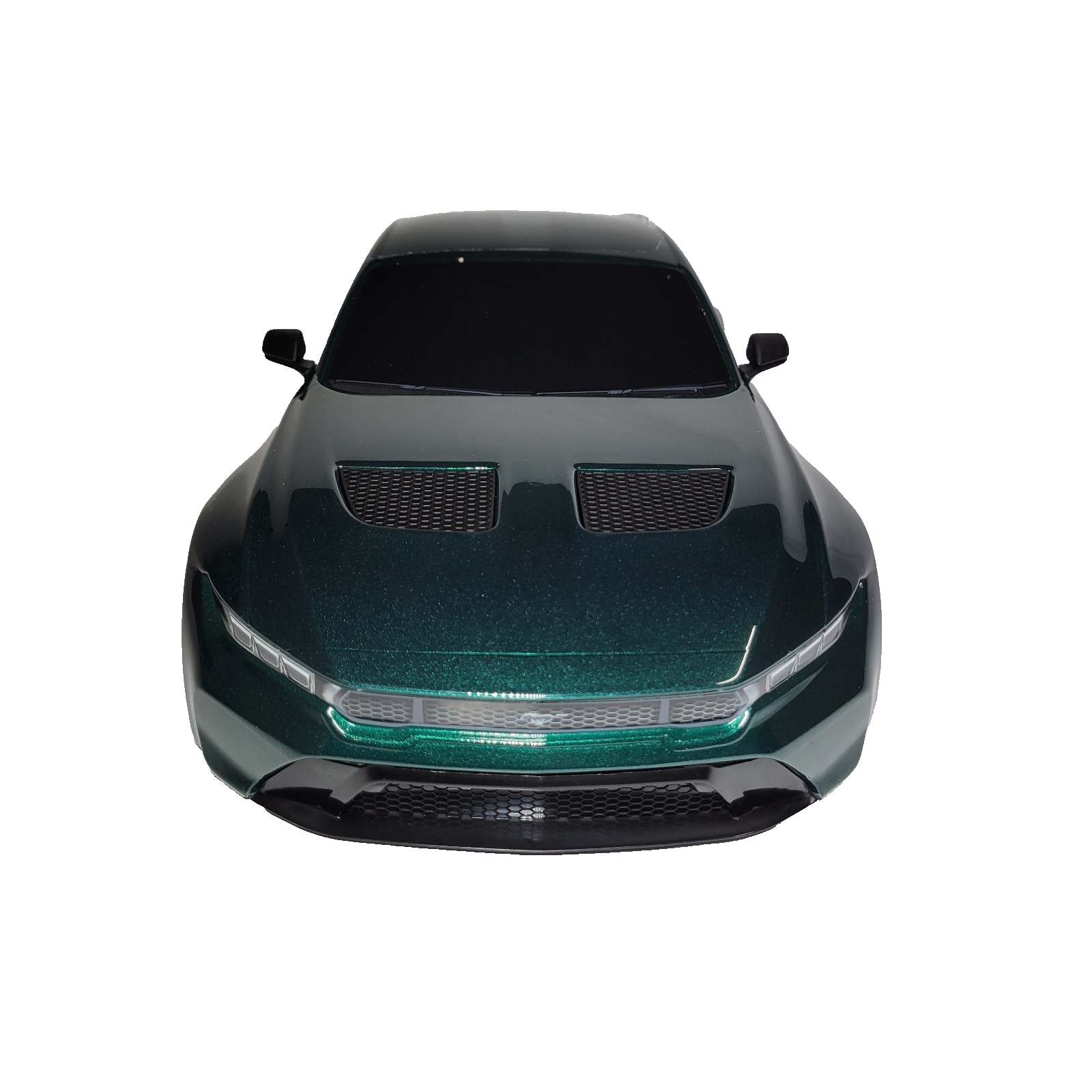 Fits Traxxas 4-Tec Drift Body Ford Mustang Clipless Factory Painted Green Decals