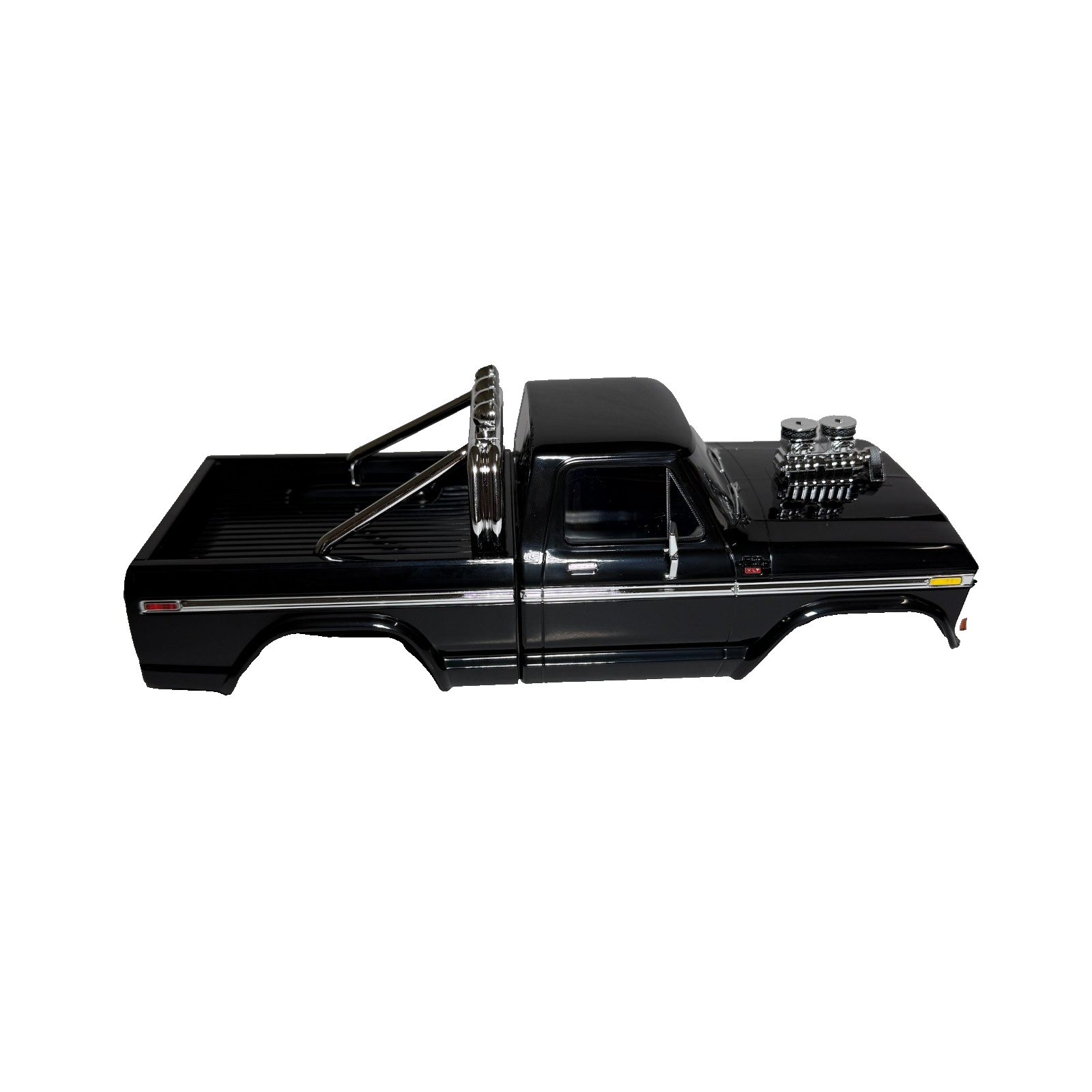 Fits Traxxas Trx-4MT F150 Monster Truck Black Body Clipless Ford F-150 LED Light