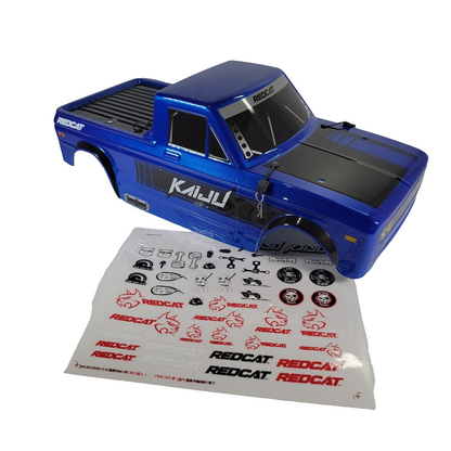 Redcat Racing Kaiju Body w/ Sticker Sheet Blue BlackTruck Pins RER12465 1/8th