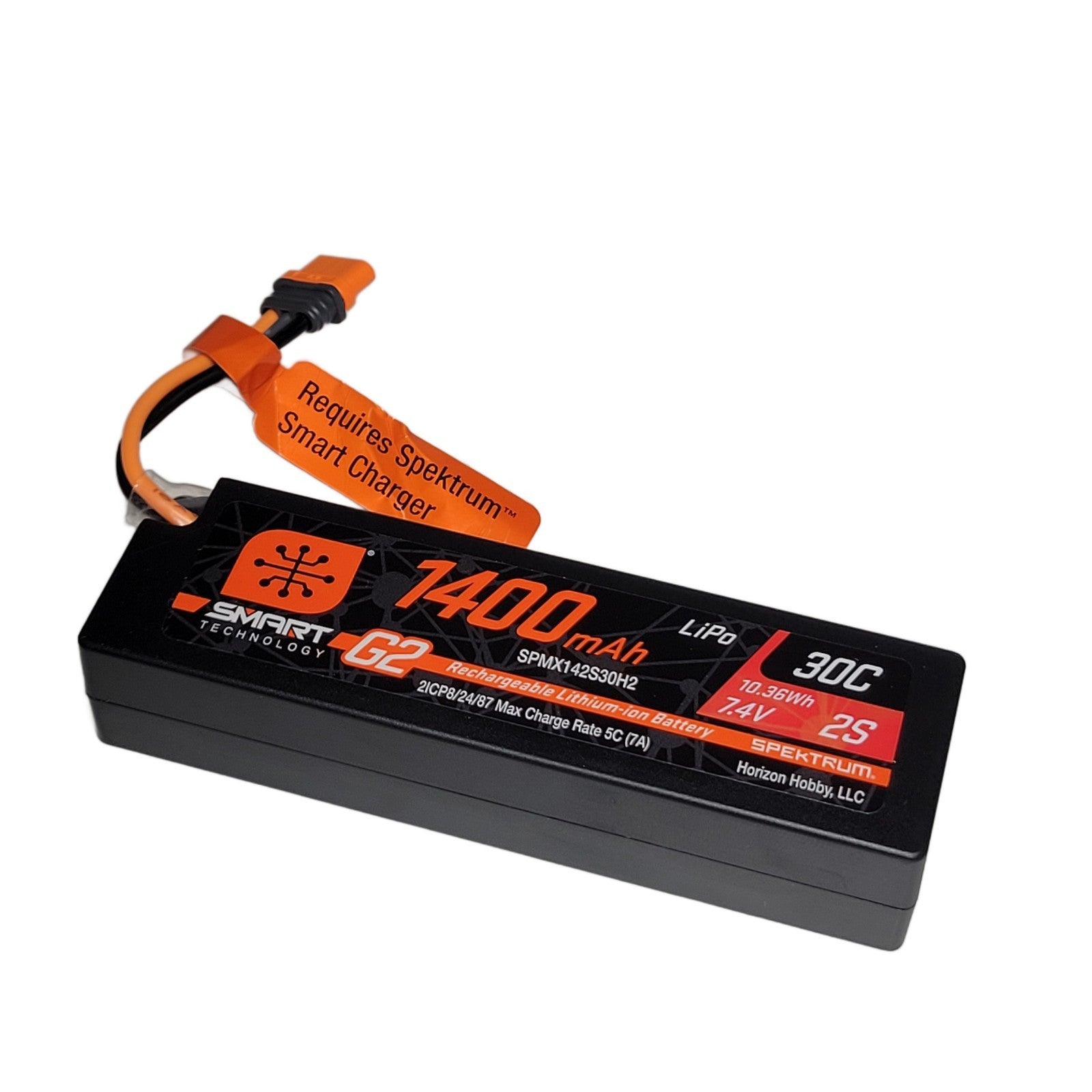Losi Asphalt Late Model 2s Spektrum Lipo Battery 1400Mah & S10 Smart Charger