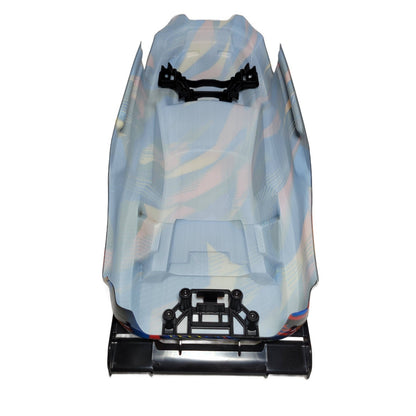 Fits Traxxas Rustler VX3 2wd Clipless Body Factory Painted Blue Black Yellow