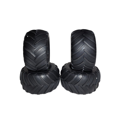 Fits Traxxas Stampede XL5 Tires & Green Wheels VXL 2wd Monster Truck 12mm Hubs