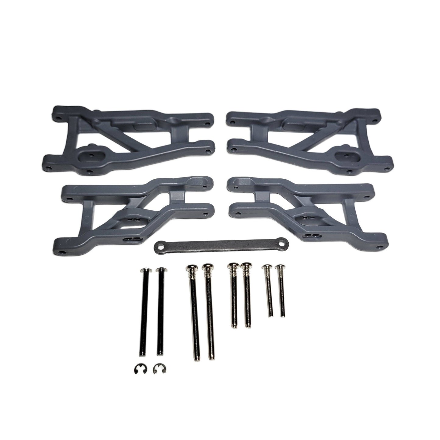 Fits Traxxas Rustler VX3 2wd A-Arms Heavy Duty Front Rear Suspension Arm Gray