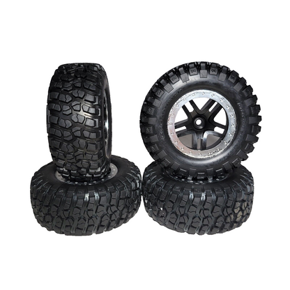 Fits Traxxas 2wd Slash BF Goodrich Tires Mud Terrain 12mm Wheels Front & Rear 4