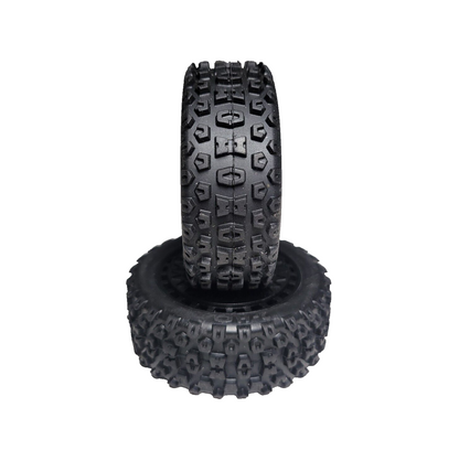 Arrma Typhon Grom 223s BLX 1/18th Tires Dboots '2-HO' & Black 12mm Wheels