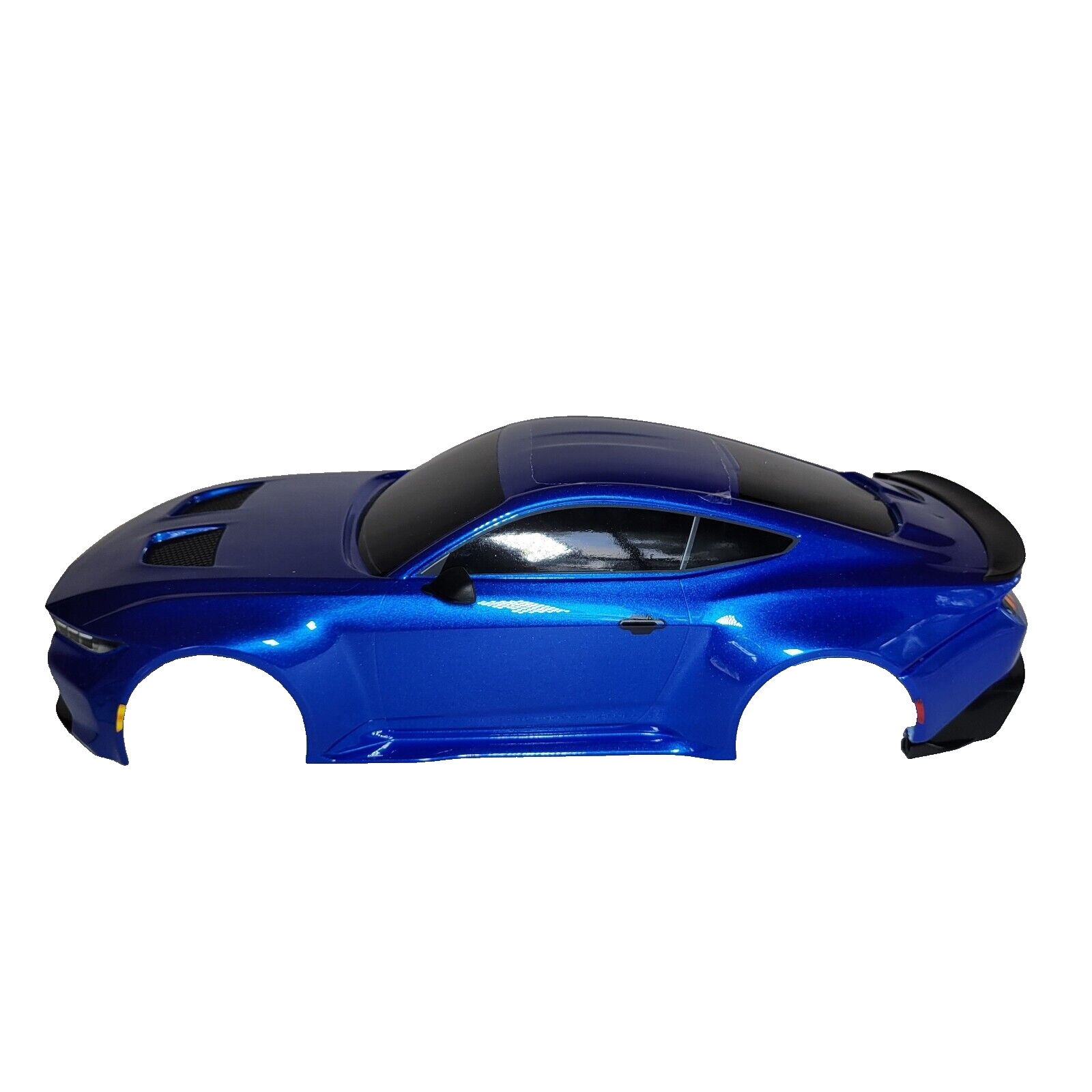 Fits Traxxas 4-Tec Drift Body Ford Mustang Clipless Factory Painted Blue Decals