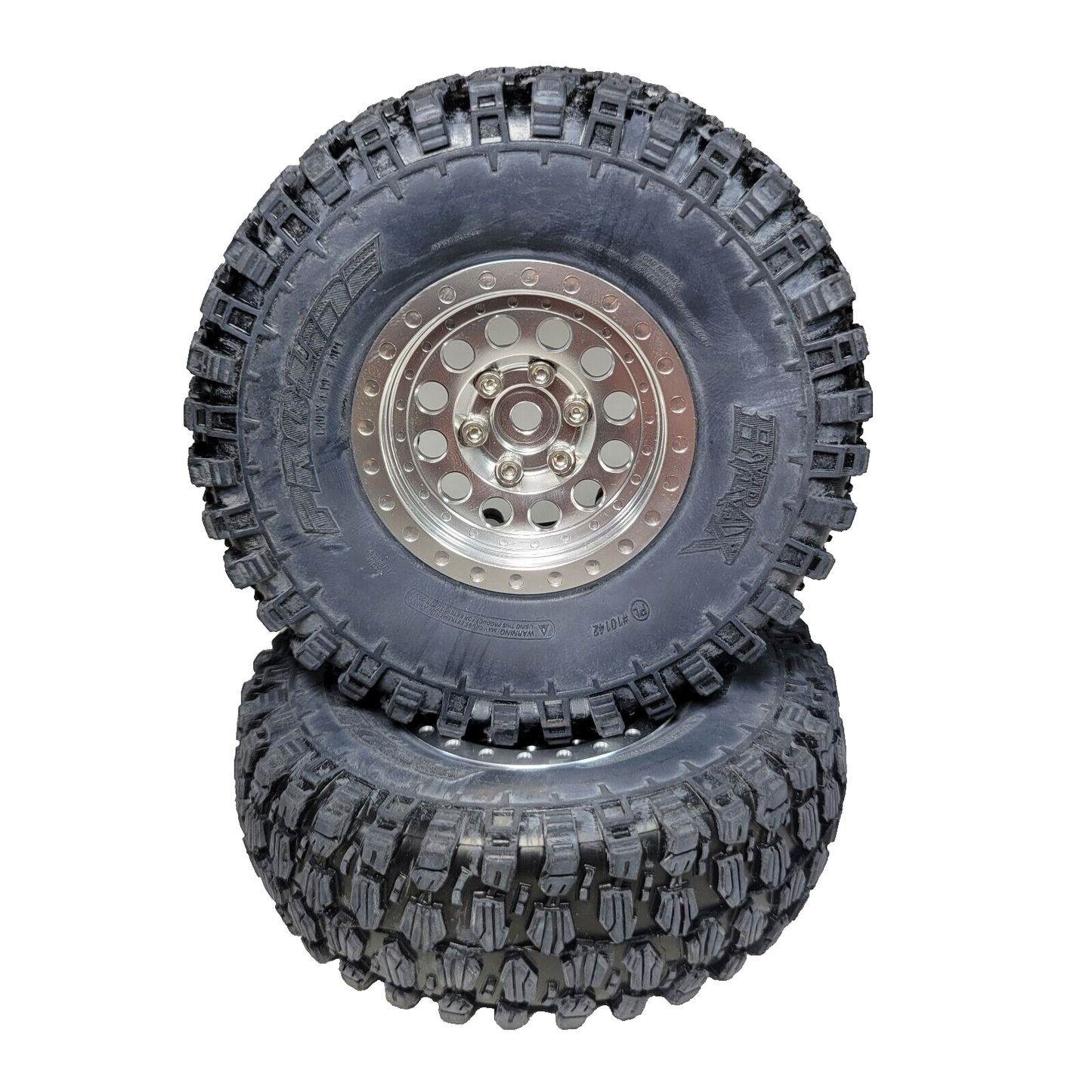 Axial SCX10 iii Chevy K-10 Pro-Line Hyrax Tires Aluminum BeadLoc 1.9 12mm Wheels