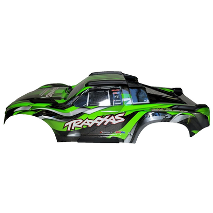 Fits Traxxas Maxx Slash Body Green Black Clipless Factory Painted Decals 10211