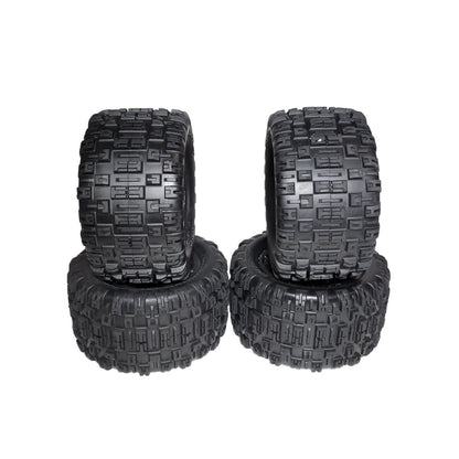 Fits Traxxas Rustler 4x4 VX3 Tires Sledgehammer ST & Wheels Black 12mm 2.8"