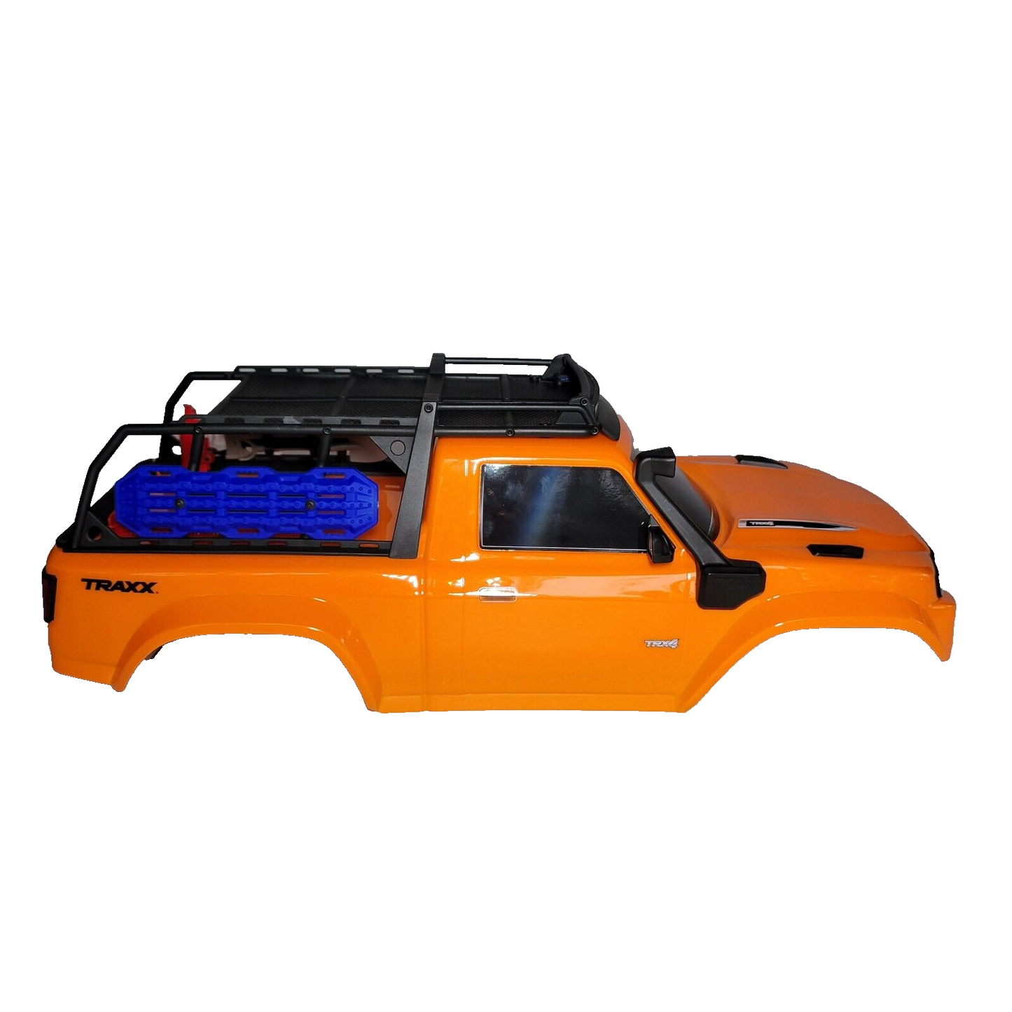 Fits Traxxas TRX-4 Traxx CLIPLESS Body Factory Painted Orange With Led Lights