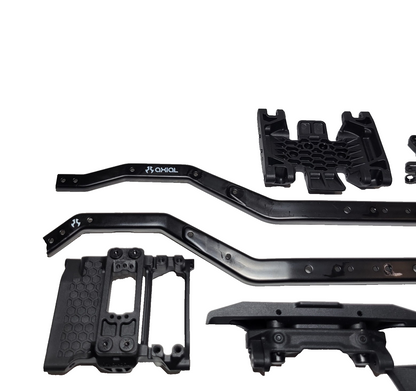 Axial SCX10 iii Coyote Frame Rails Screws Skid Covers Servo Mount Bumpers Tower