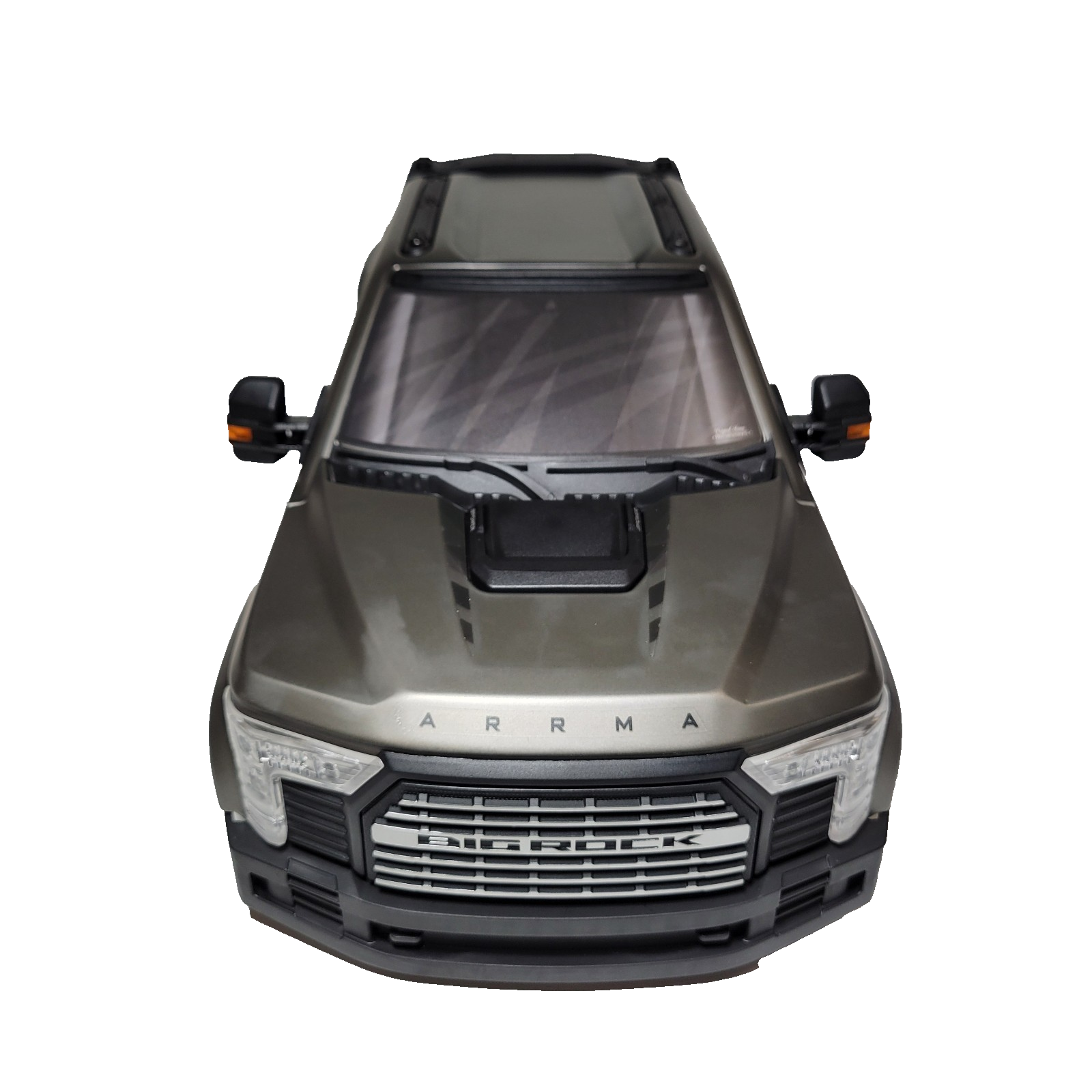 Arrma Big Rock 6s Body Gunmetal Factory Painted Deacled Complete Mirrors Cage