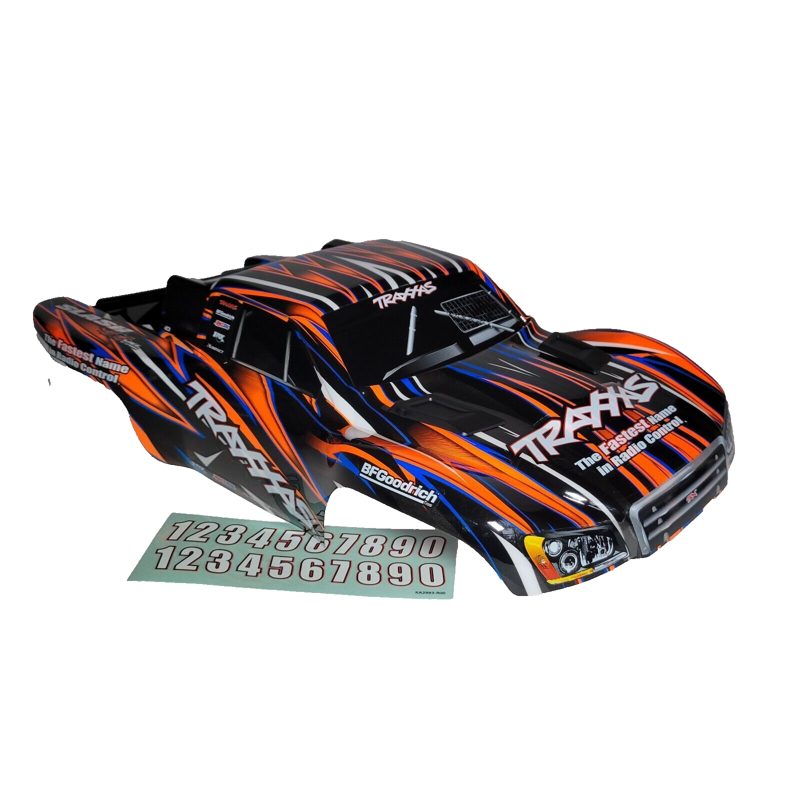 Fits Traxxas Slash 4x4 VXL HD Orange Black Body Clipless Mounts 4wd 2wd BL2s XL5