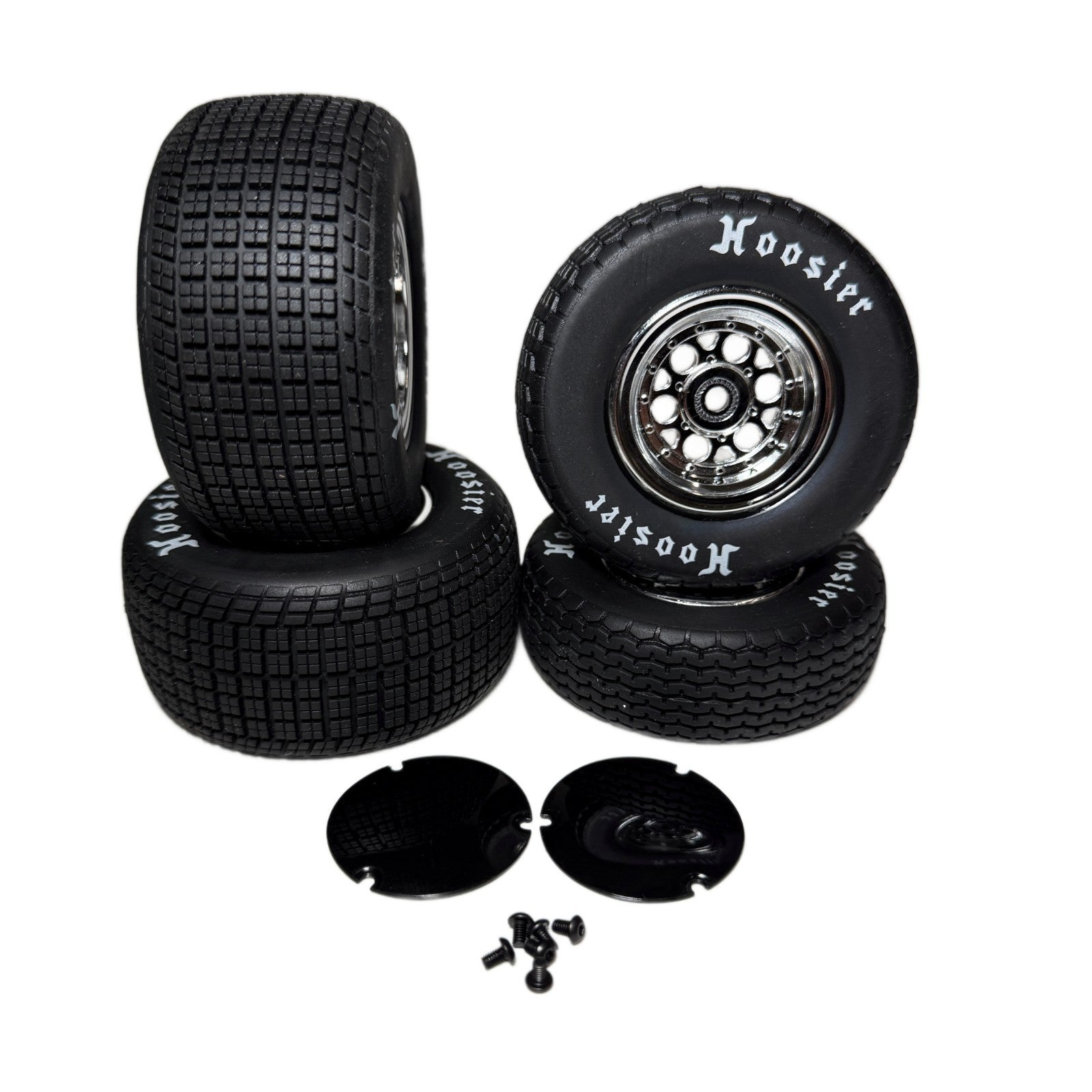 Losi 22s Sprint Hoosier Soft Tires & Wheels 12mm Front & Rear LOS-2442 LOS-2430