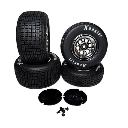 Losi 22s Sprint Hoosier Soft Tires & Wheels 12mm Front & Rear LOS-2442 LOS-2430