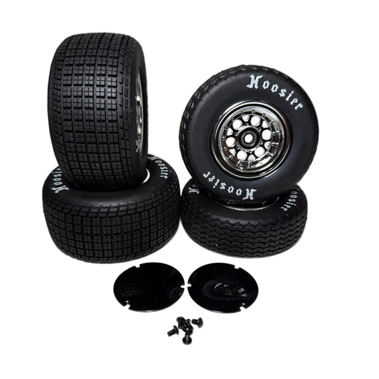 Losi 22s Sprint Hoosier Soft Tires & Wheels 12mm Front & Rear LOS-2442 LOS-2430