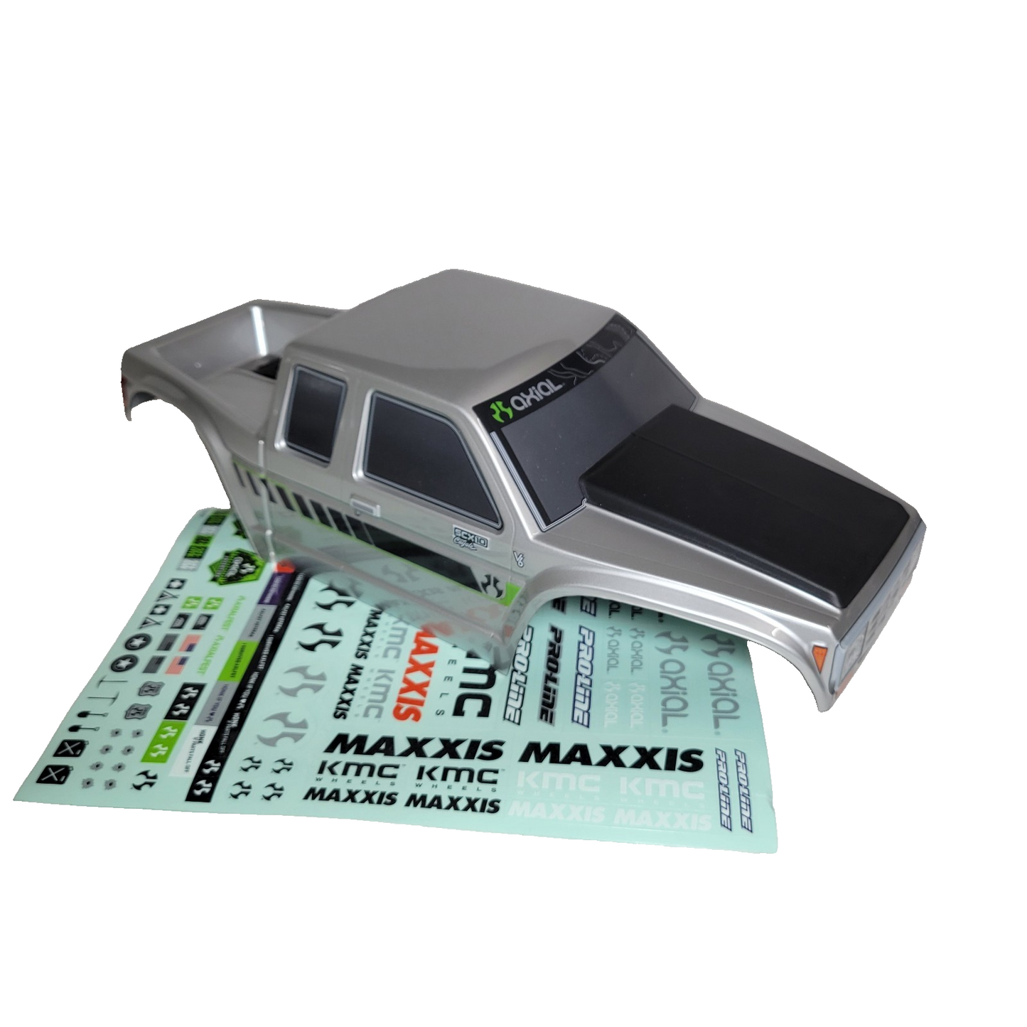 Axial SCX10 iii Coyote Body Gray Factory Painted & Decaled With Clipless Mounts