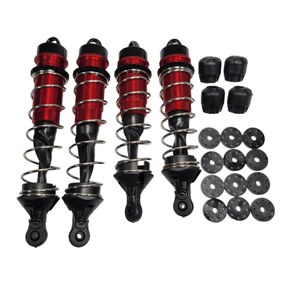 Arrma Kraton v5 6s BLX Red Aluminum Shocks Front & Rear Springs Set Notorious