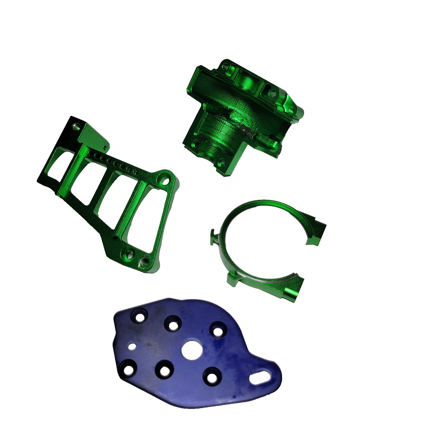 Fits Traxxas 1/10 Wide-Maxx Green Aluminum Motor Mounts & Gear Covers Set 10262