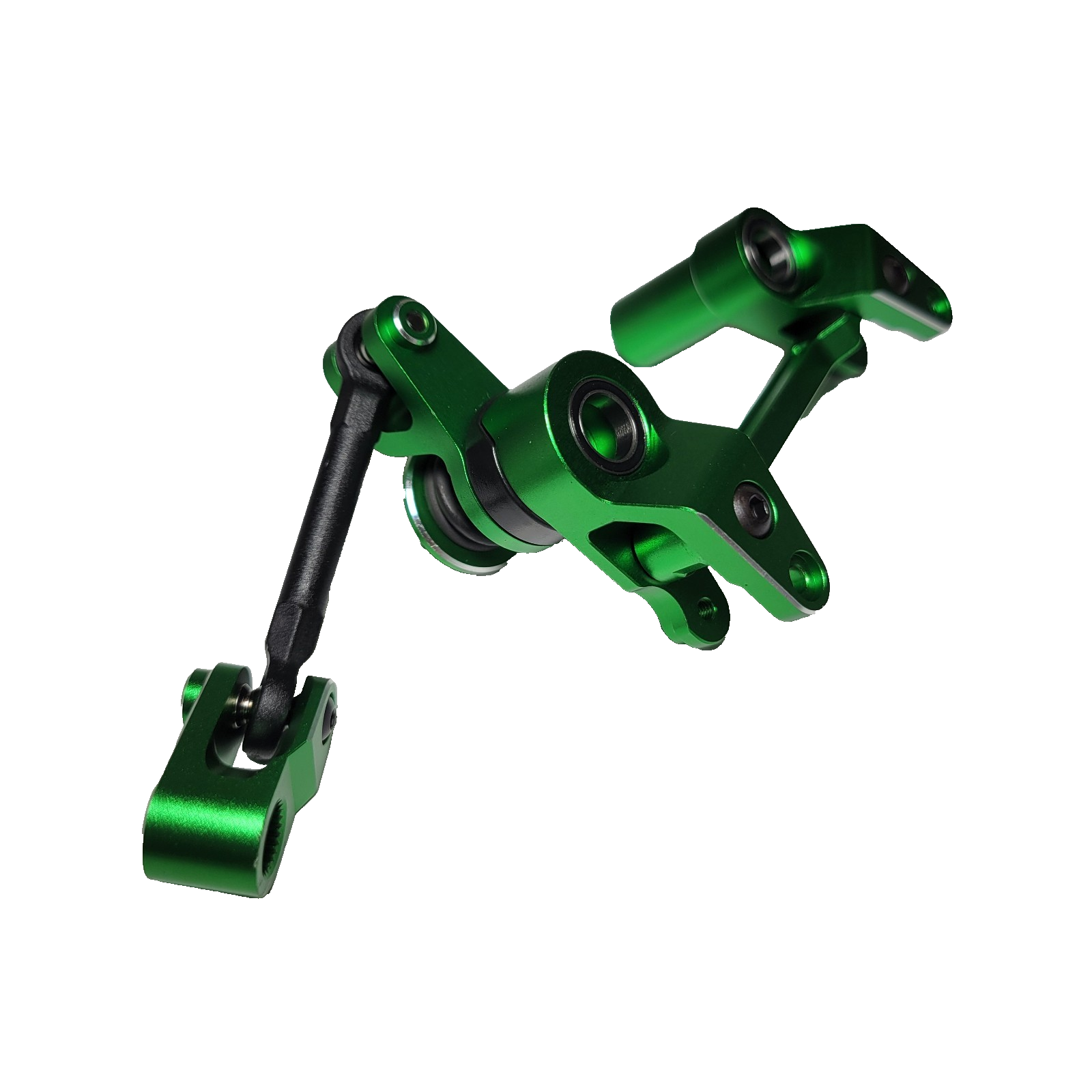 For Traxxas 1/10 Wide Maxx Ultimate Aluminum GRN Steering Bellcrank Linkage Rods