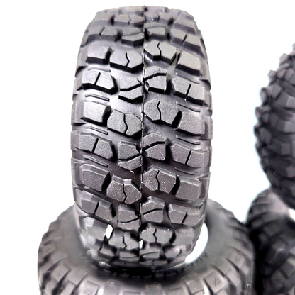 Fits Traxxas Slash Raptor 2wd BF Goodrich Tires / Black & Silver 12mm Wheels