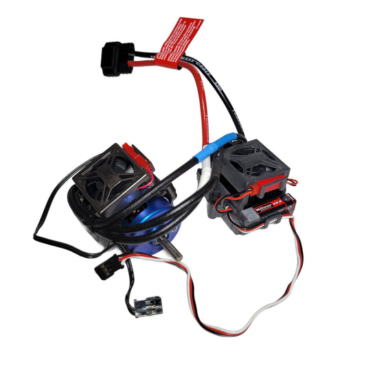 Fits Traxxas Slash 4x4 VX3 Motor & ESC 3s /Fan Waterproof 3200KV Brushless 5mm