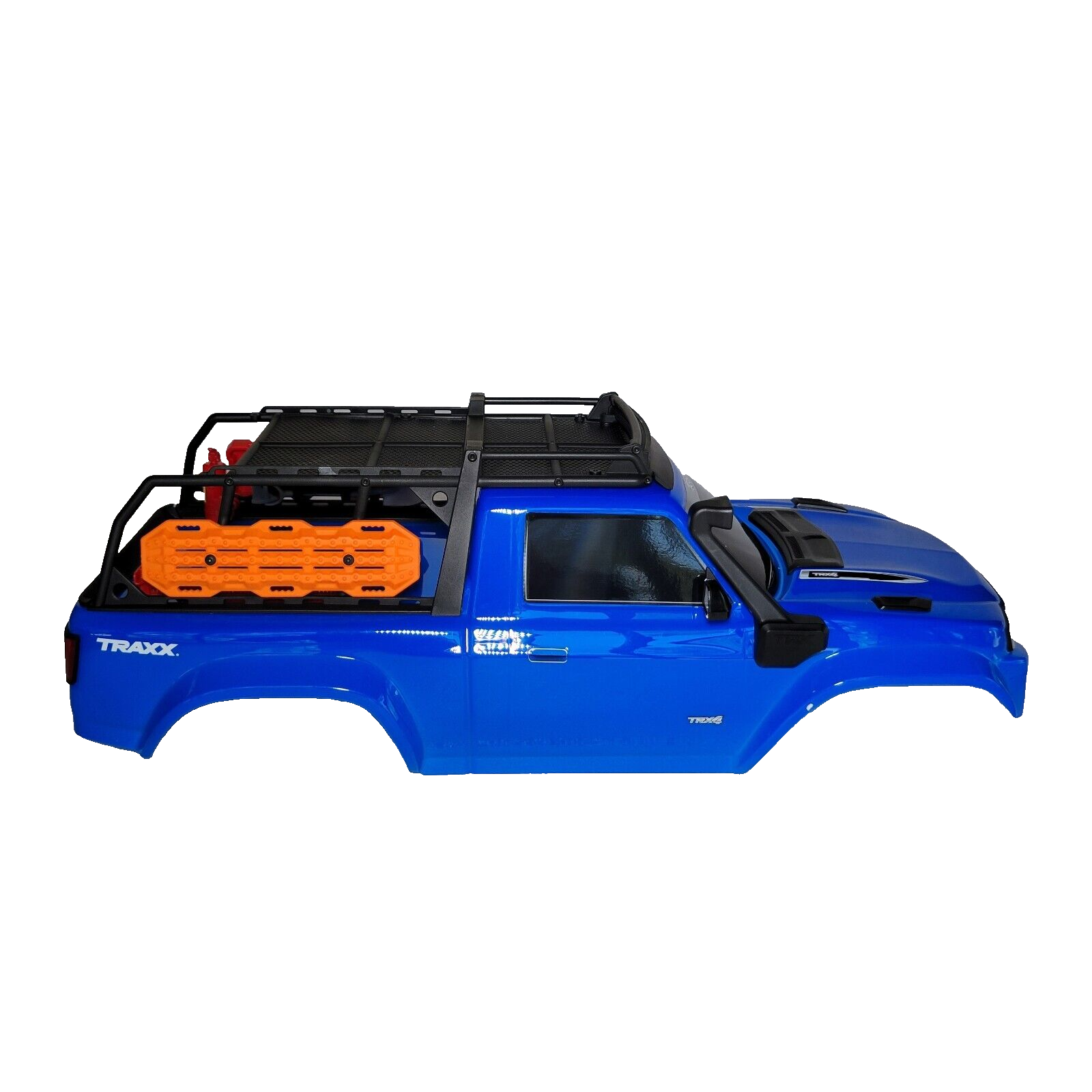 Fits Traxxas TRX-4 Traxx CLIPLESS Body Factory Painted Blue With Led Lights