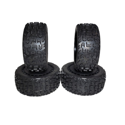 Arrma Talion 6s EXB Tires T Belted dBoots Katar & Black 17mm Wheels ARA550097