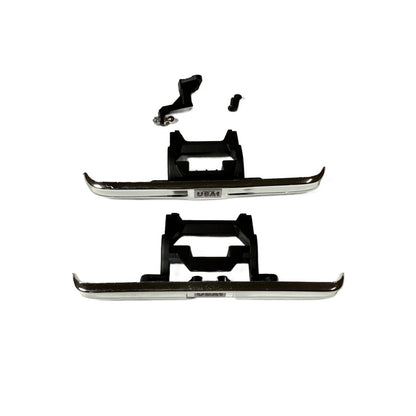 Fits Traxxas Trx-4M High Trail K10 Bumpers Chrome Tow Hitch & Mounts 1/18