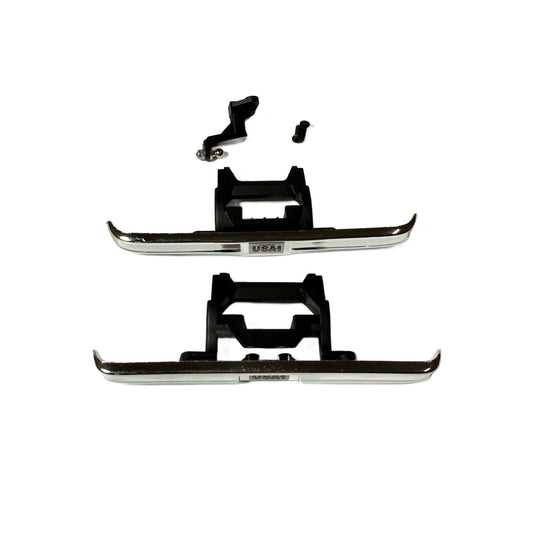 Fits Traxxas Trx-4M High Trail K10 Bumpers Chrome Tow Hitch & Mounts 1/18
