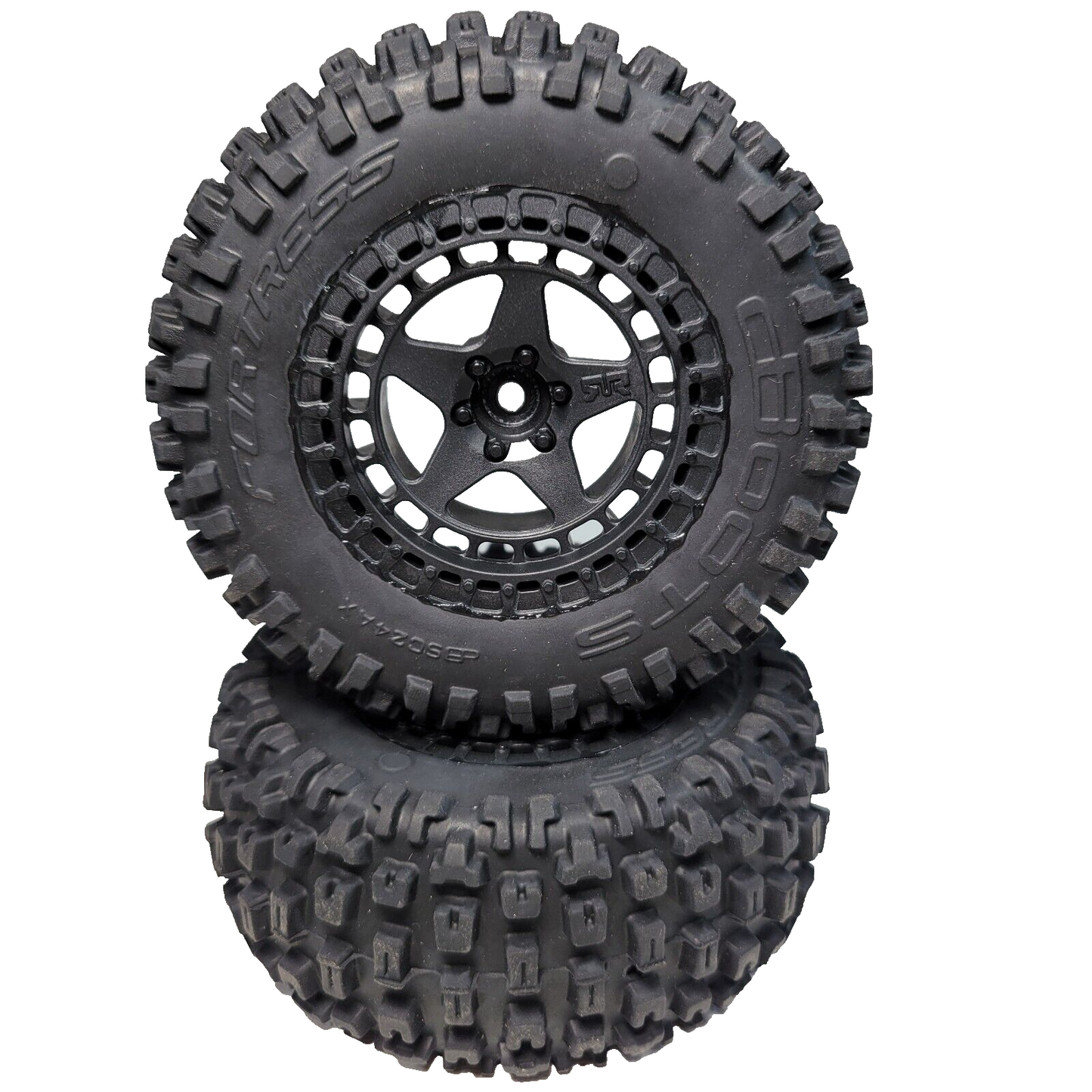 Arrma Senton 4x2 / 4x4 Tires & 14mm Wheels Glued DBoots Fortress Mega BLX 550042