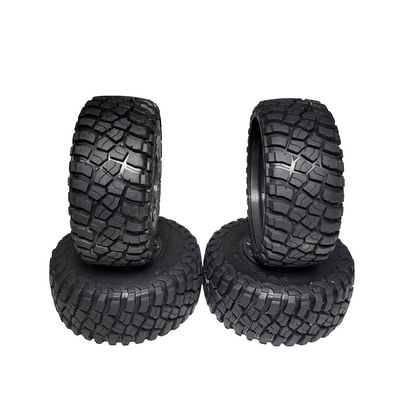 Fits Traxxas Mini Slash Tires BFG 1.4" & 12mm Grey Wheels Front & Rear 1/16th