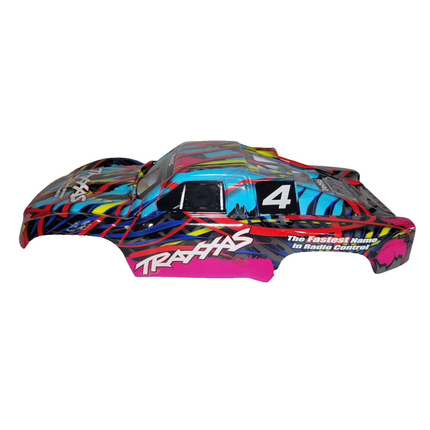 Fits Traxxas NITRO Slash 3.3 2wd Body Shell Hawaiian Blue Pink Painted Decal