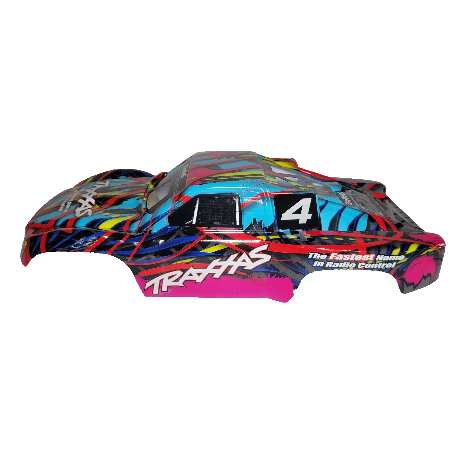 Fits Traxxas NITRO Slash 3.3 2wd Body Shell Hawaiian Blue Pink Painted Decal