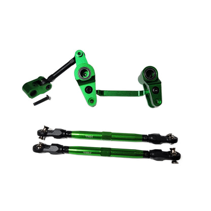 For Traxxas 1/10 Wide Maxx Ultimate Aluminum GRN Steering Bellcrank Linkage Rods