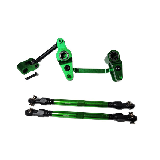 For Traxxas 1/10 Wide Maxx Ultimate Aluminum GRN Steering Bellcrank Linkage Rods