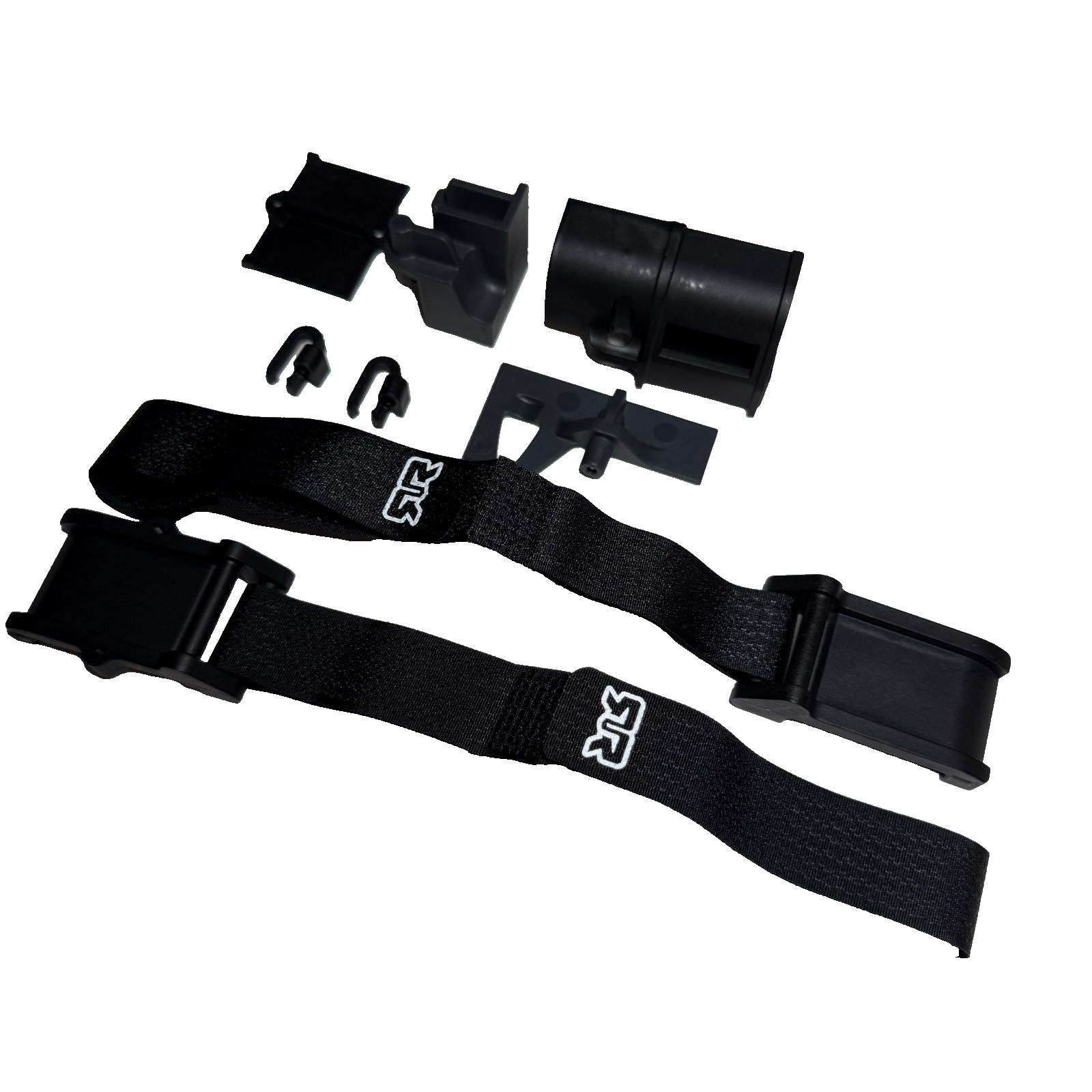 Arrma Granite 4x4 223s V4 Receiver Box & Servo Mount Chassis Mud Guards Straps