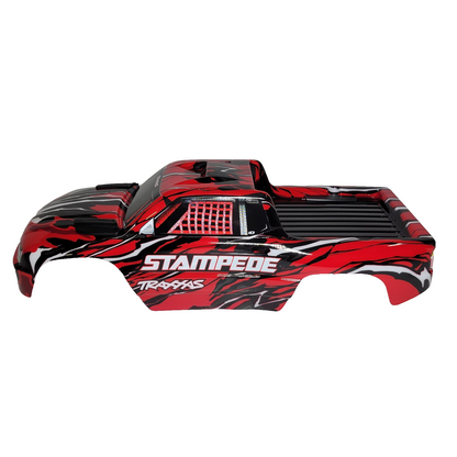 Fits Traxxas Stampede 2wd XL5 Clipless Body Shell Red Black Factory Painted