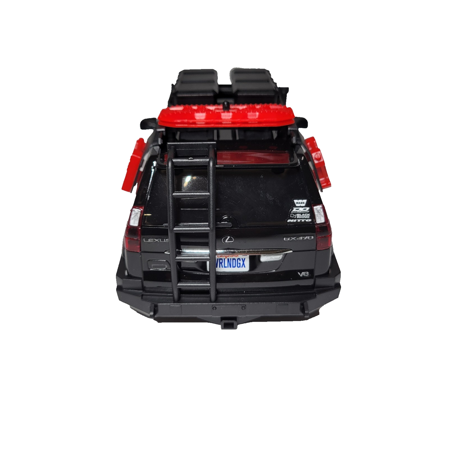 Axial SCX24 Lexus GX 470 Body Factory Painted Black With Decals & Led Lights