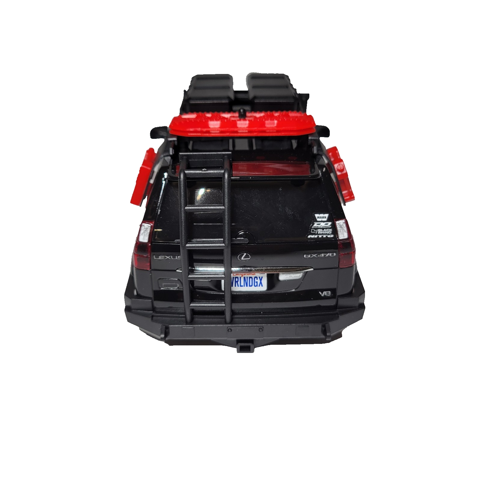Axial SCX24 Lexus GX 470 Body Factory Painted Black With Decals & Led Lights