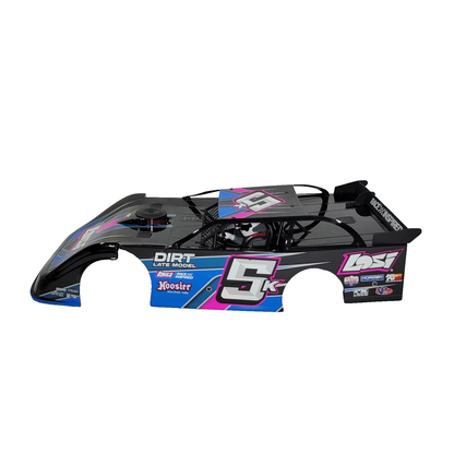 Losi 22s Late Model Body Factory Assembled & Decaled Blue Cage Interior Driver