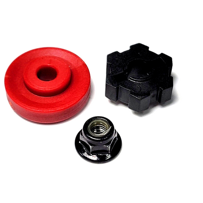 Fits Traxxas Wide-Maxx RED Washers 17mm Wheel Hexes Hex Hub Pins Nut 1/10 4S