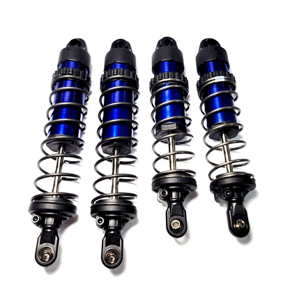 Fits Traxxas Sledge Shocks Blue Aluminum Assembled Dampers Springs Front & Rear