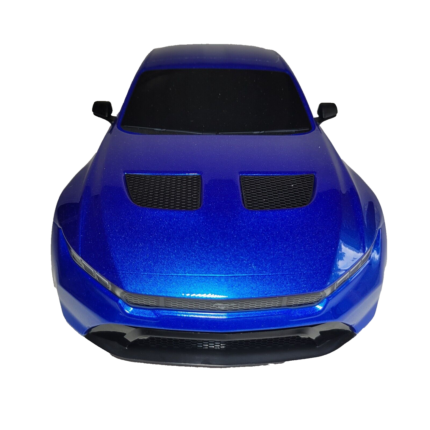 Fits Traxxas 4-Tec Drift Body Ford Mustang Clipless Factory Painted Blue Decals