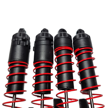 Arrma Quake Front & Rear Shocks Red Complete Springs 109mm & 116mm / Gorgon