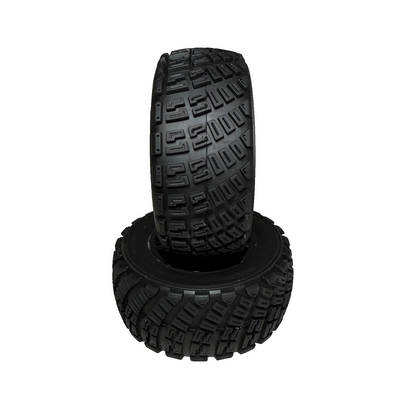 Fits Traxxas Rally 4x4 VXL Tires & 12mm Black Wheels / BL-2s 7473T