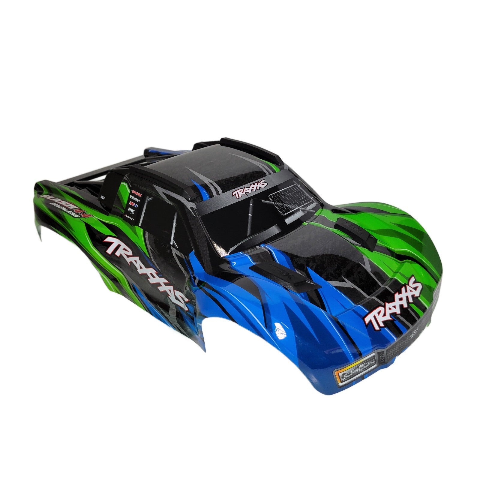 Fits Traxxas Slash 4x4 VX3 Green Blue Body w/ Clipless Mounts 4wd 2wd VXL BL-2s