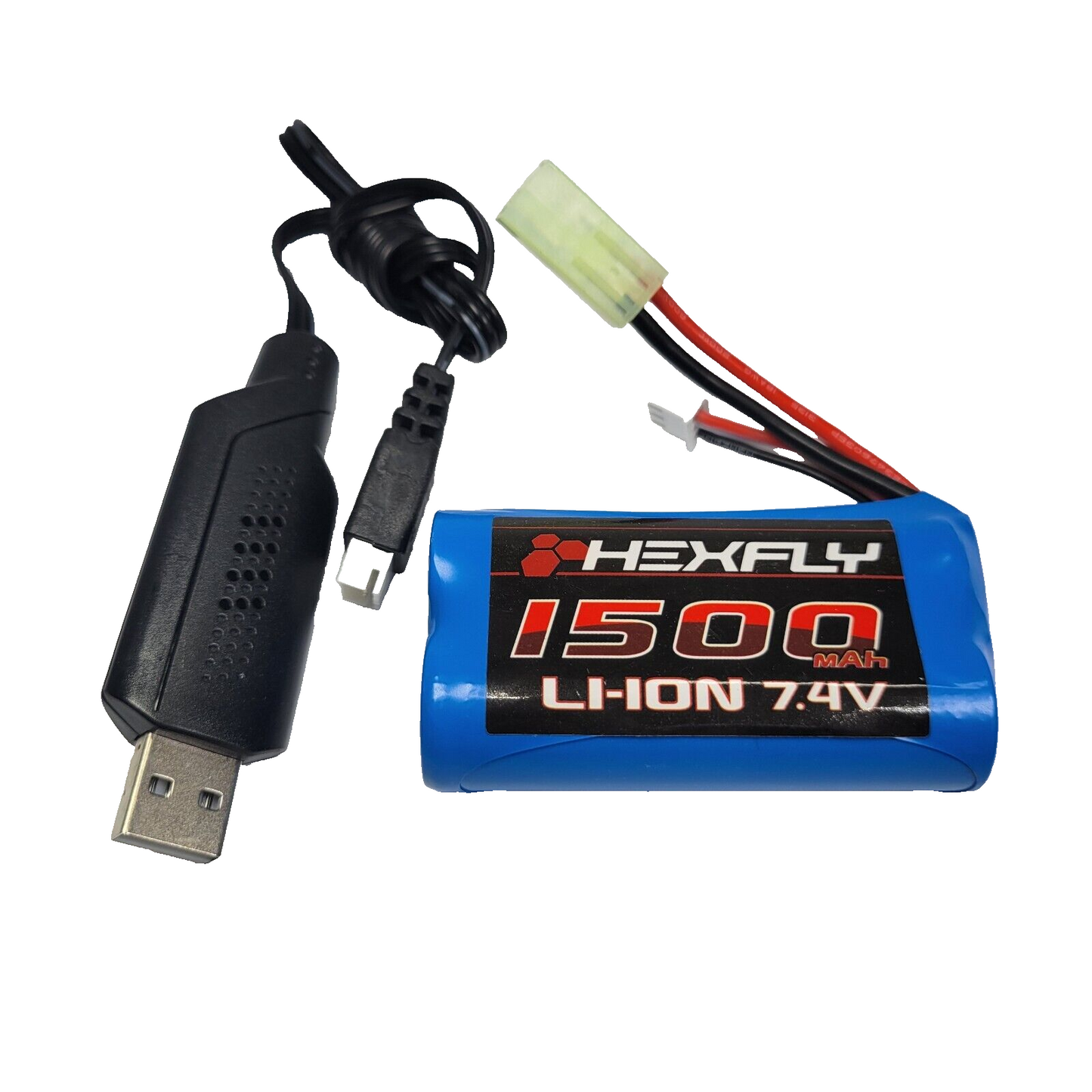 Redcat Danchee Ridgerock 1500mAh Li-Ion Battery 12225TA 7.4V & USB Charger New